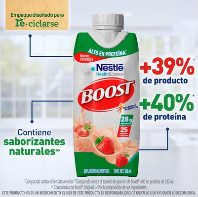 Boost proteína sabor fresa