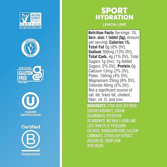 Nuun - sabor lemon lime