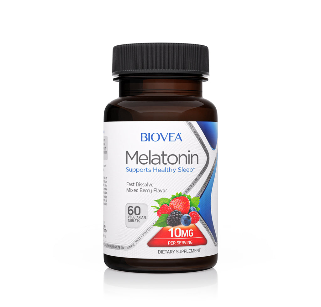 Biovea Melatonina 10mg 60 Tabletas Sabor Mixed Berries