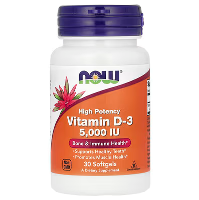 Now vitamin D3 softgel high potency 5,000 UI