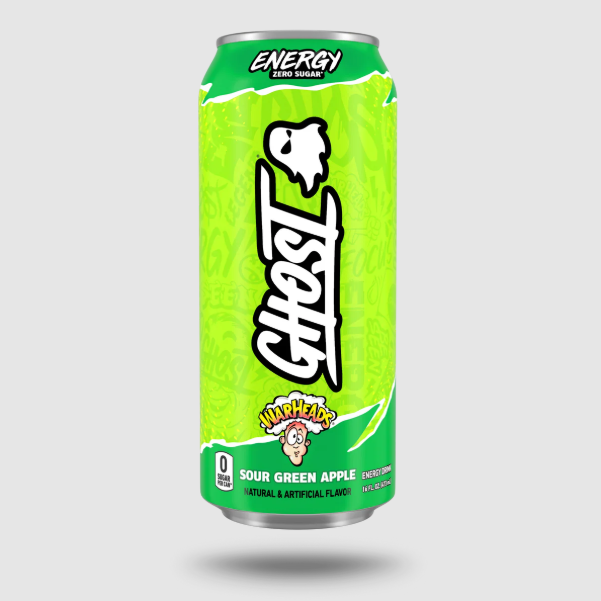 Ghost Energy sabor Green Apple Warheads