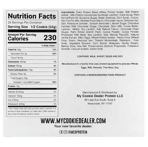 My Cookie Dealer Protein Cookie - Chocolate Candy Ganache