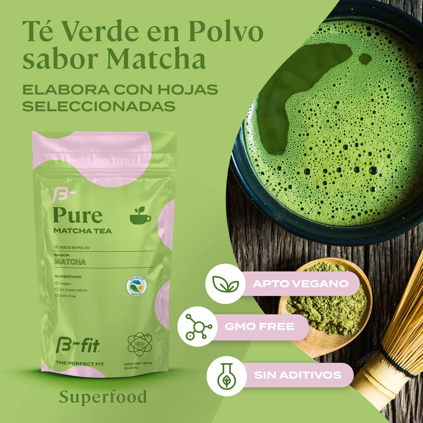 B-Fit Pure Matcha Tea 150gr