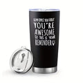Termo de Acero Inoxidable 20 oz con Tapa Motivacional