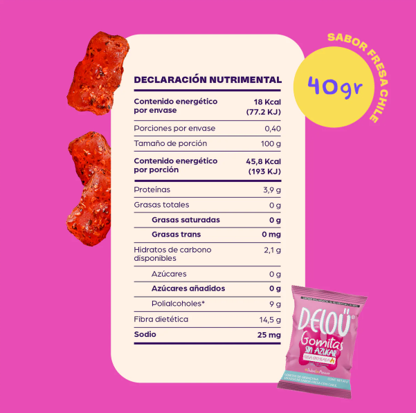 B-Fit Deloü Ositos Fresa Enchilada