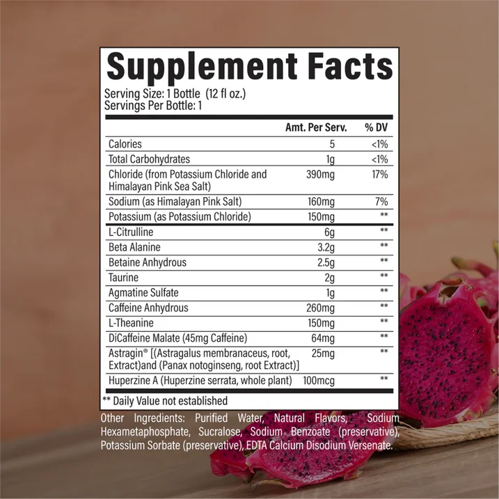 Raw Nutrition CBUM Thavage RTD Pre-Workout sabor Dragon Fruit