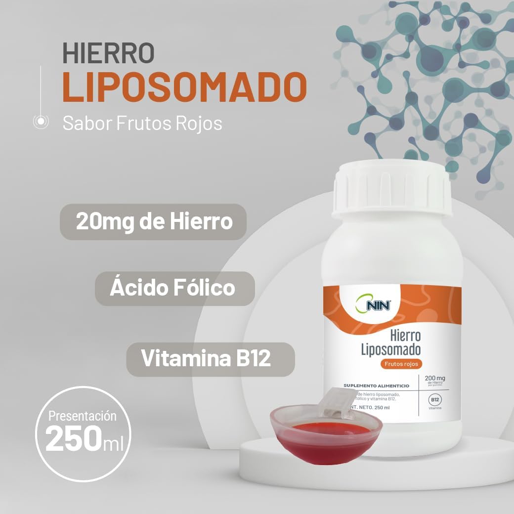 NIN Hierro Liposomado Sabor Frutos Rojos