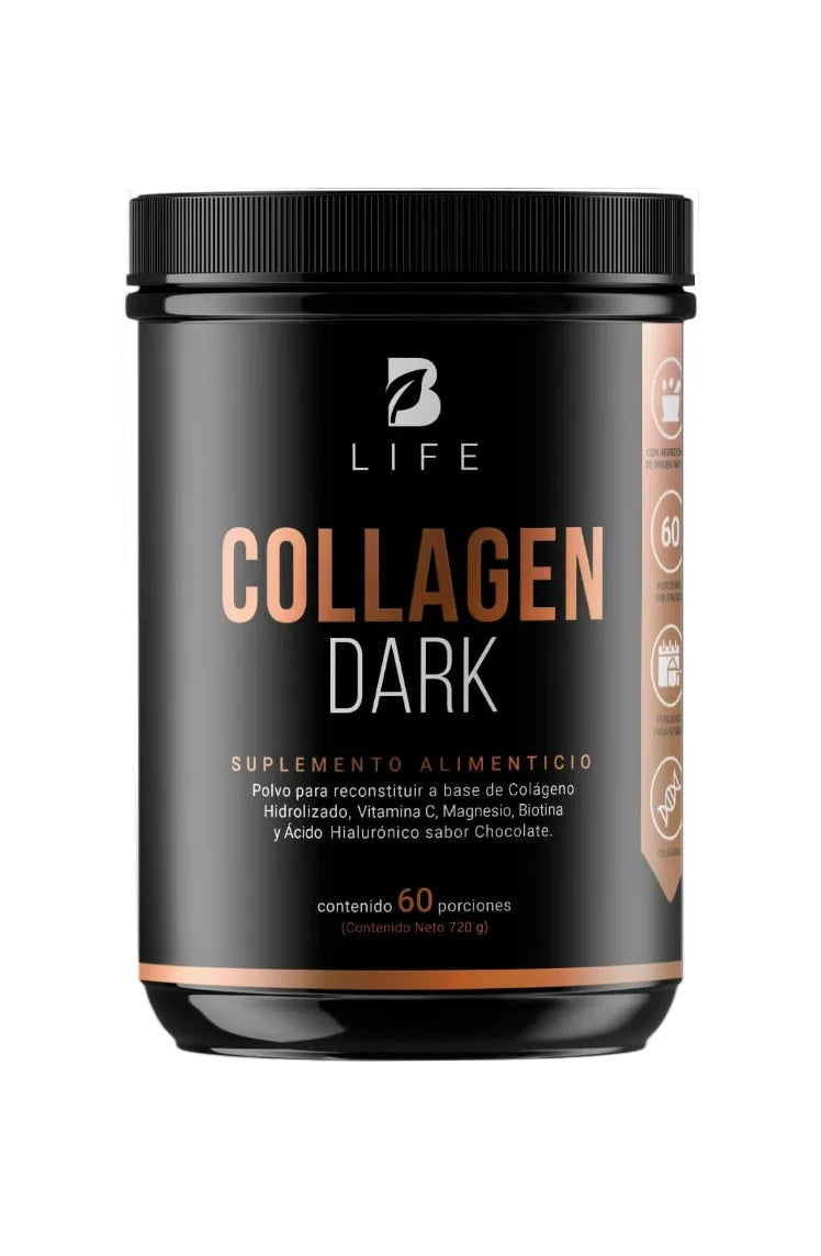 B Life Collagen Dark Polvo Sabor Chocolate