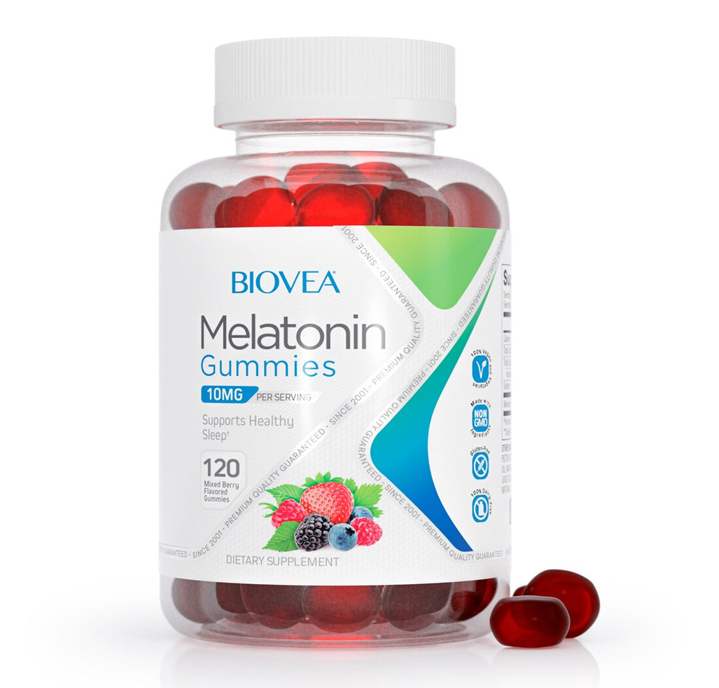 Biovea Melatonina 10mg 120 Tabletas Sabor Mixed Berries