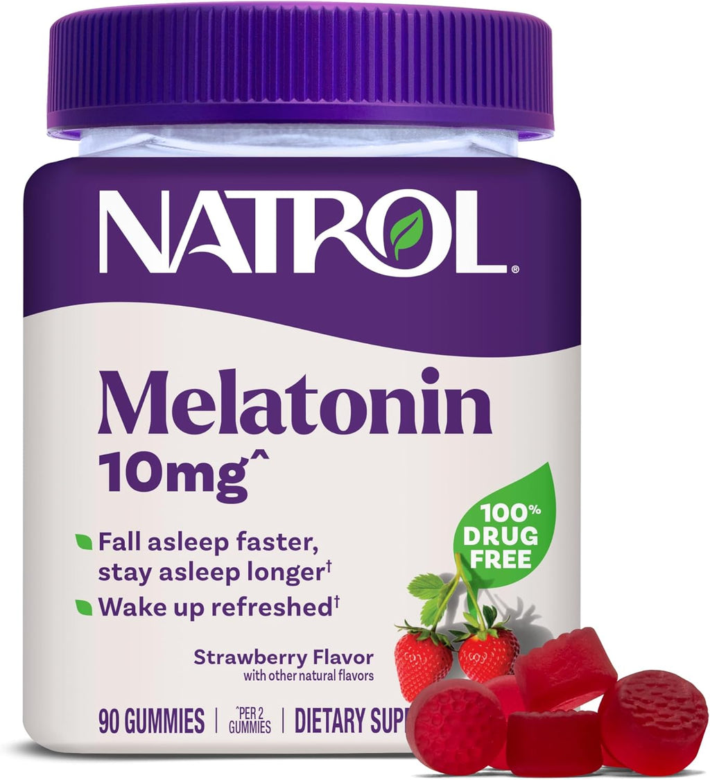 Natrol Melatonina 10mg 90 Gomitas Sabor Fresa
