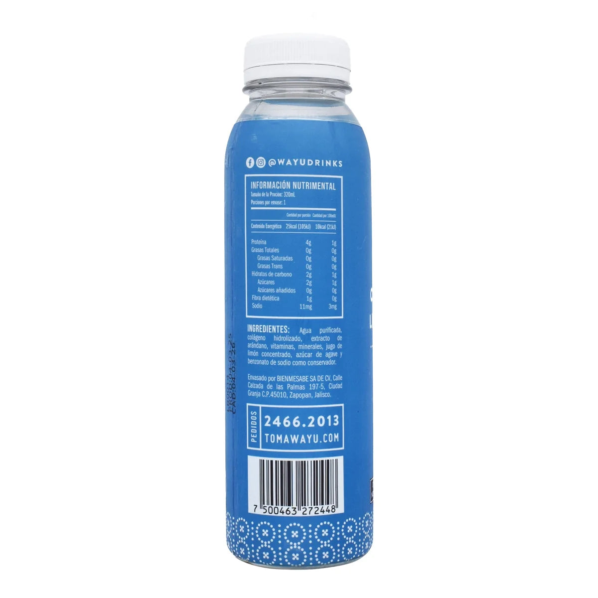 Wayú - Blueberry Collagen Lemonade - Pack c/10pzas