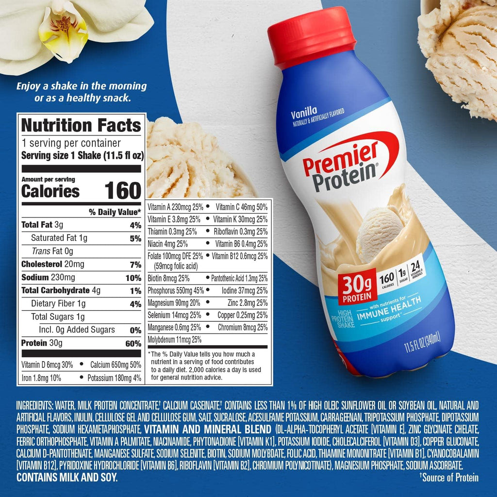 Premier Protein Licuado de Proteina Sabor Vainilla