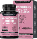 Beyond Vitamins Probióticos Mujer 60 Billion + Prebióticos + Inulina de Agave