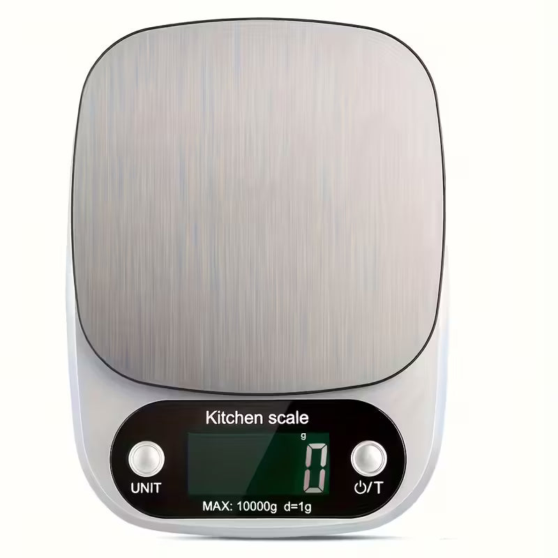 Báscula de Cocina Digital de Precisión 10 kg / 1 g con Pantalla LCD