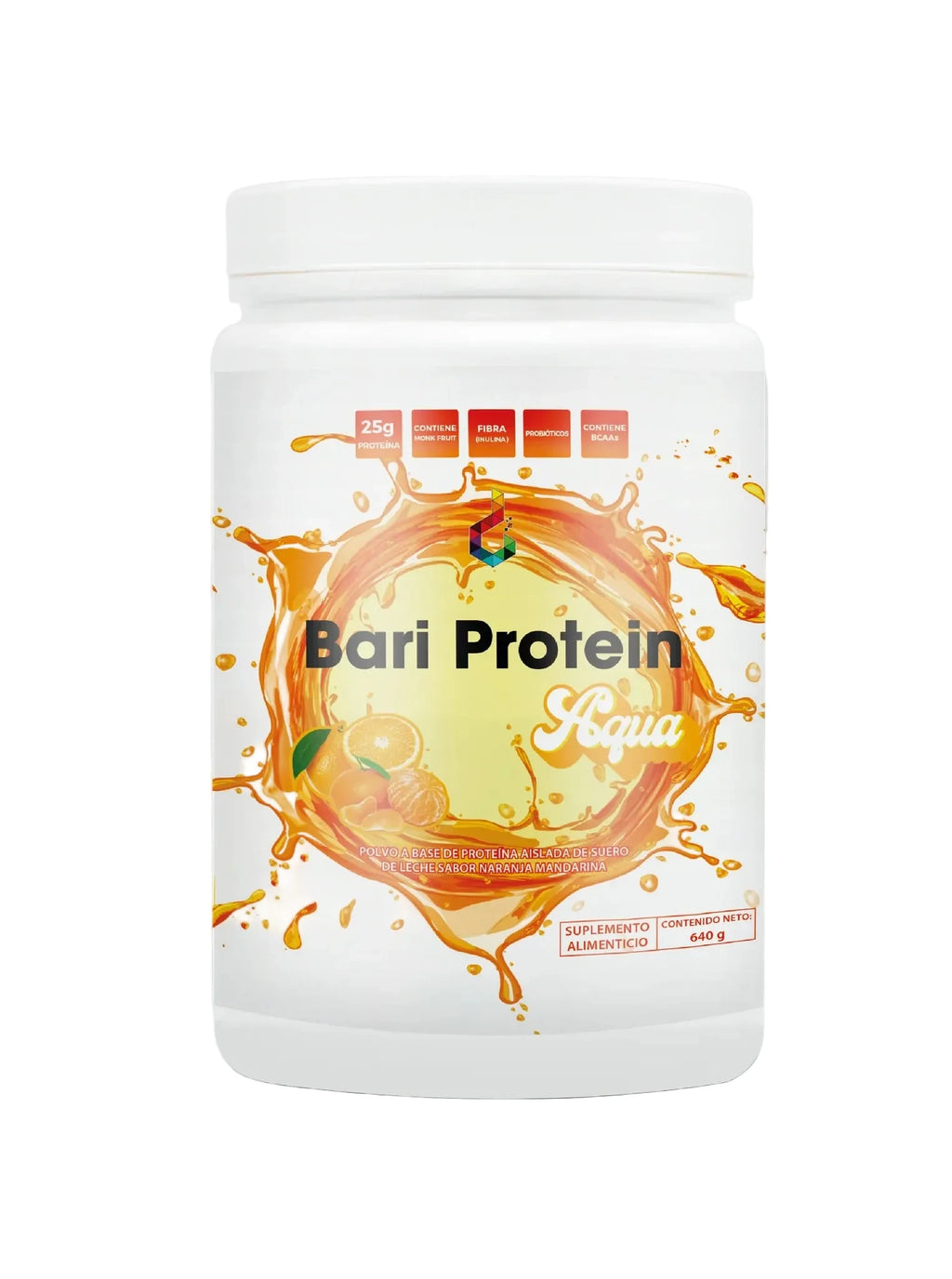 Bari Protein Aqua Sabor Naranja-Mandarina