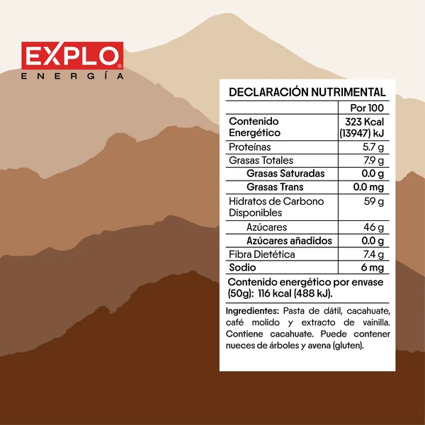 EXPLO Barra de proteína sabor Café Vainilla