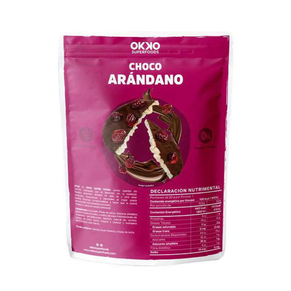 Okko choco rice cake arándanos