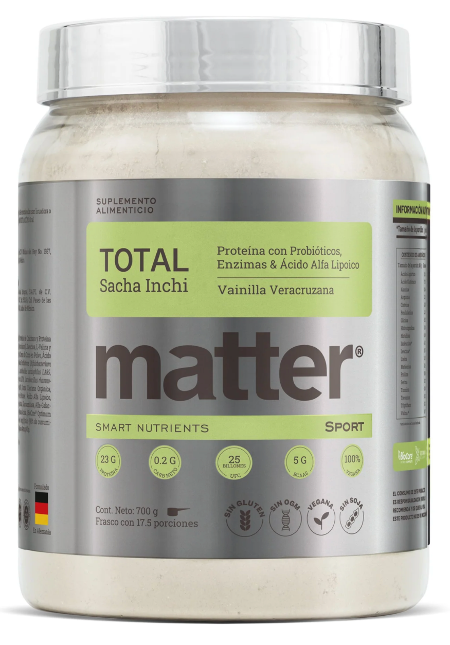 Matter Total Sport Proteína Vegana Sabor Vainilla Veracruzana