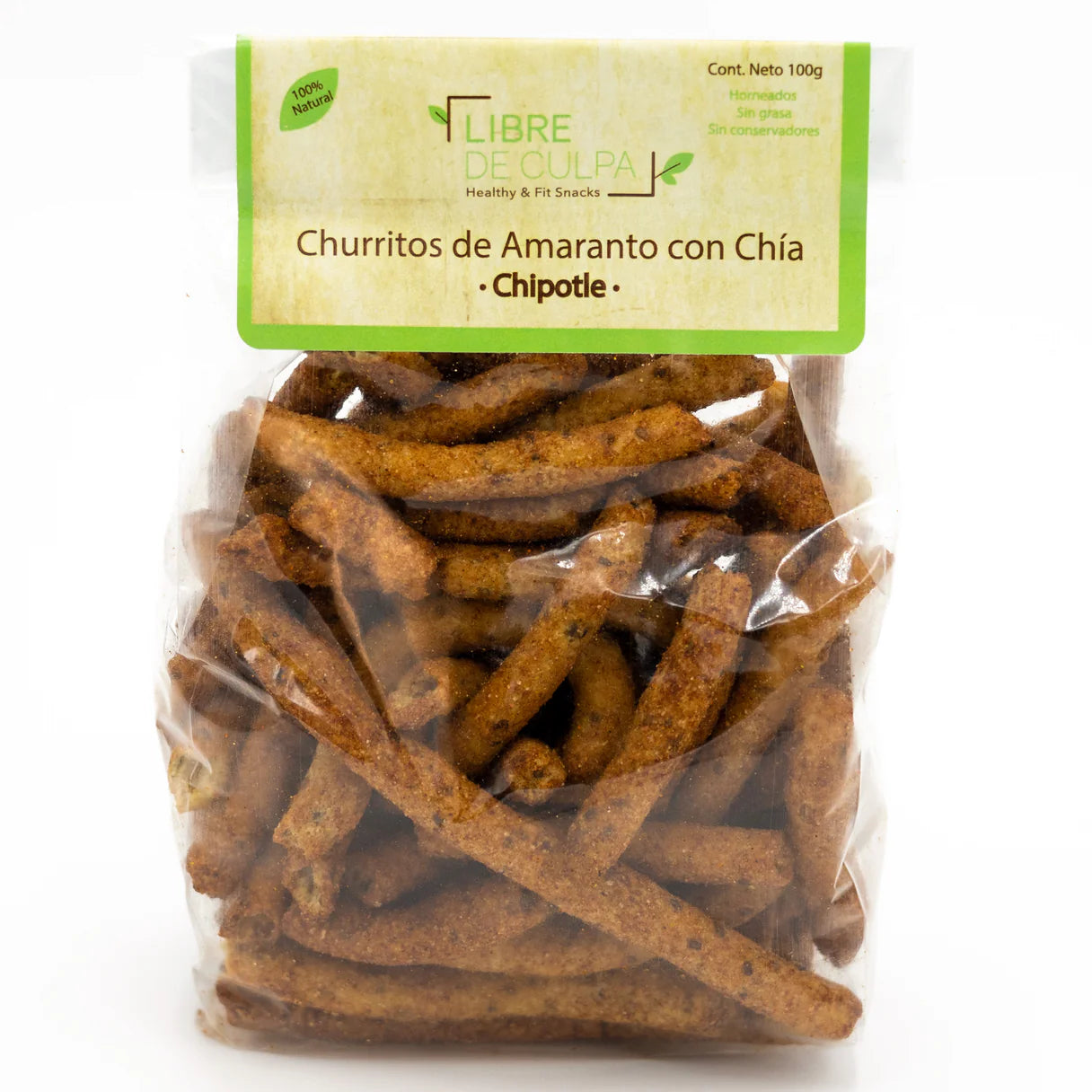 Libre de Culpa Churritos de Amaranto con Chía