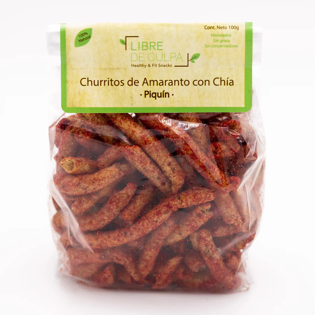 Libre de Culpa Churritos de Amaranto con Chía