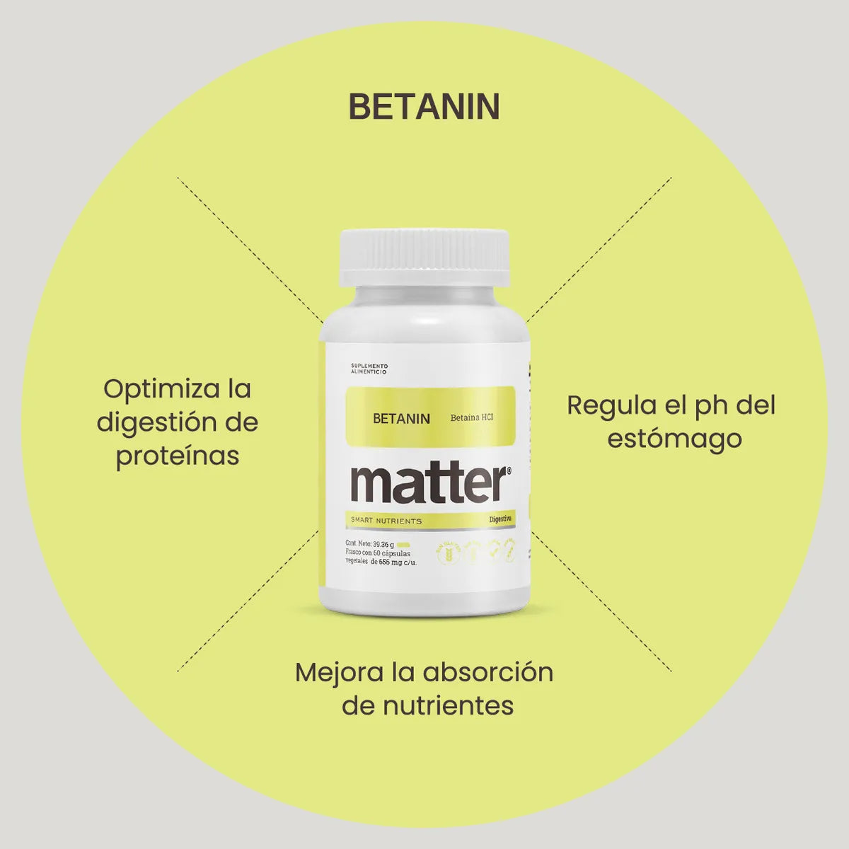 Matter Betanin Bote con 60 cápsulas