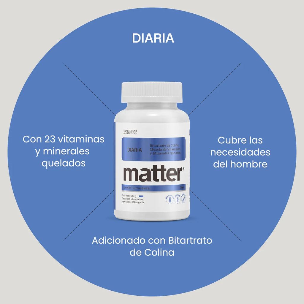 Matter Diaria Men Multivitamínico Bote con 60 Cápsulas