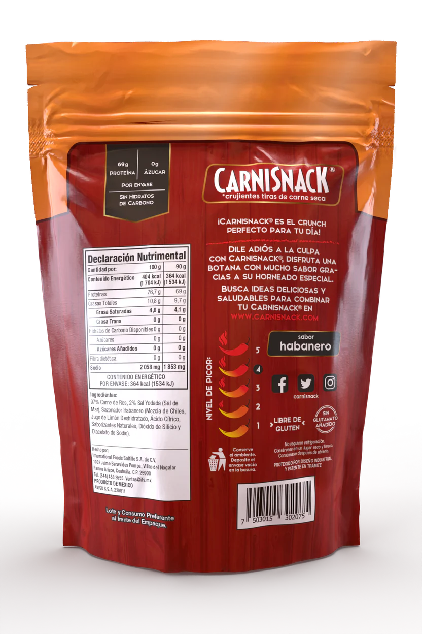 Carnisnack 90 g sabor habanero