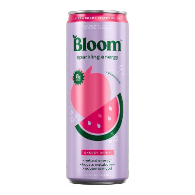 Bebida Bloom sparkling energy strawberry watermelon