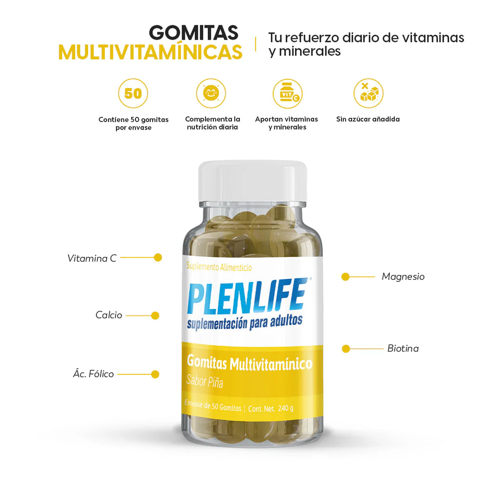 Plenlife Multivitamínico Sabor Piña