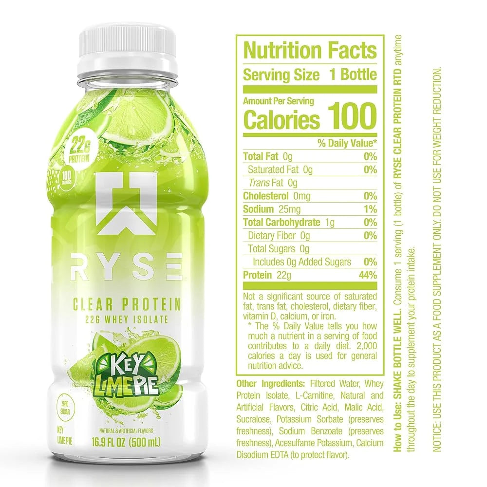 Ryse clear protein – Key Lime Pie
