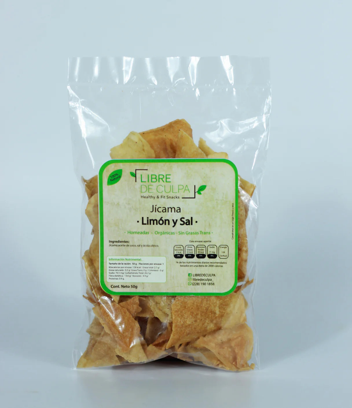 Libre de Culpa Chips de Jicama