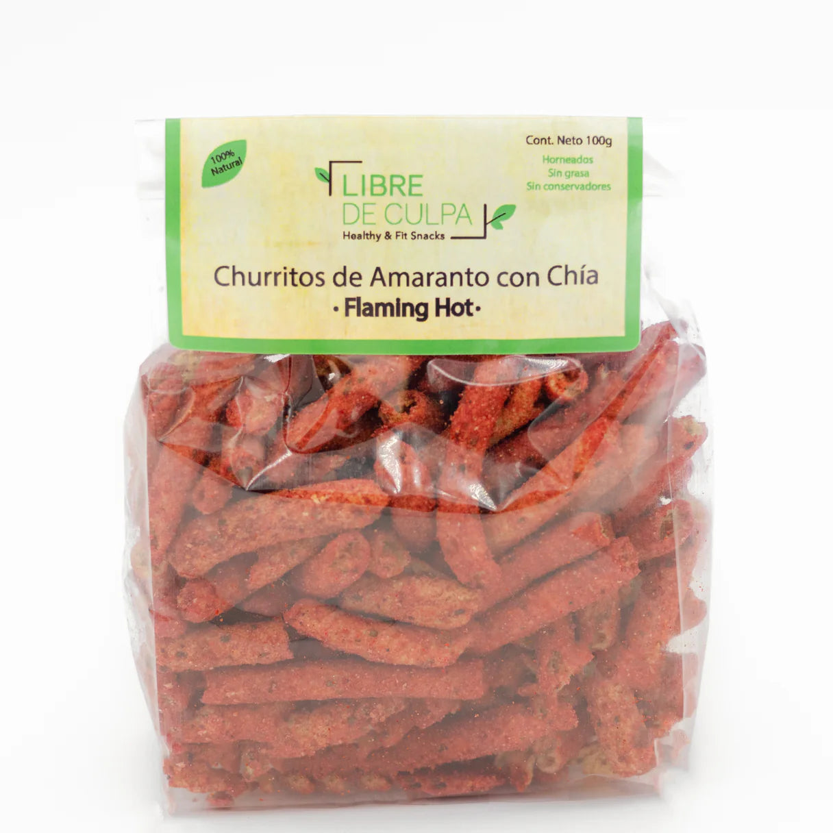 Libre de Culpa Churritos de Amaranto con Chía