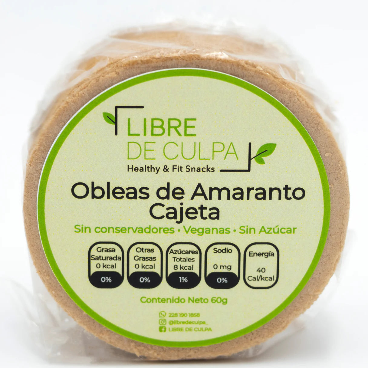 Libre de Culpa Obleas de Amaranto