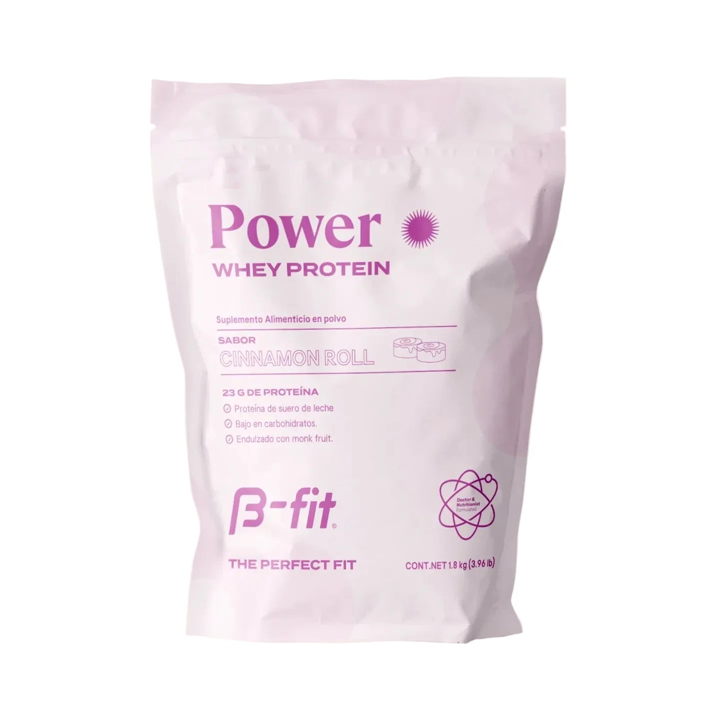 B-Fit Whey Protein Sabor Rol de Canera, 60 Porciones