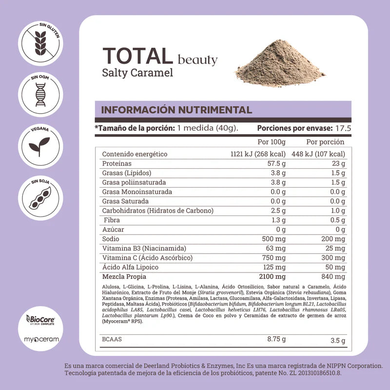 Matter Total beauty Proteína Vegana Sabor Strawberry Cheesecake
