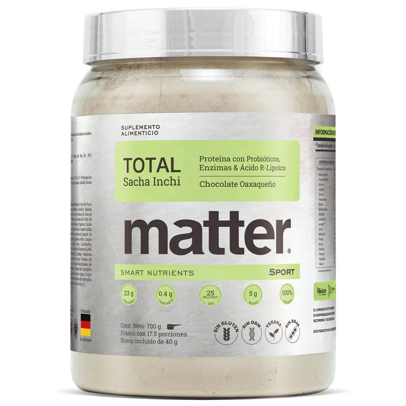 Matter Total Sport Proteína Vegana Sabor Chocolate Oaxaqueño