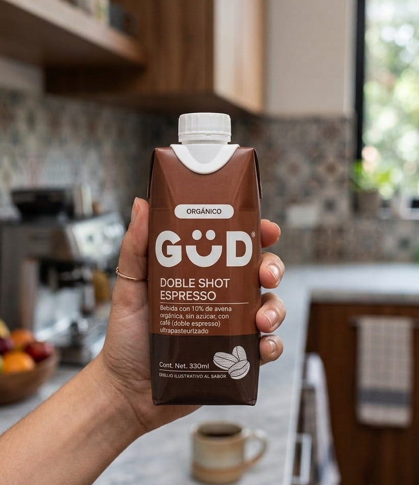 GÜD Bebida de Café orgánico con avena sabor doble expresso