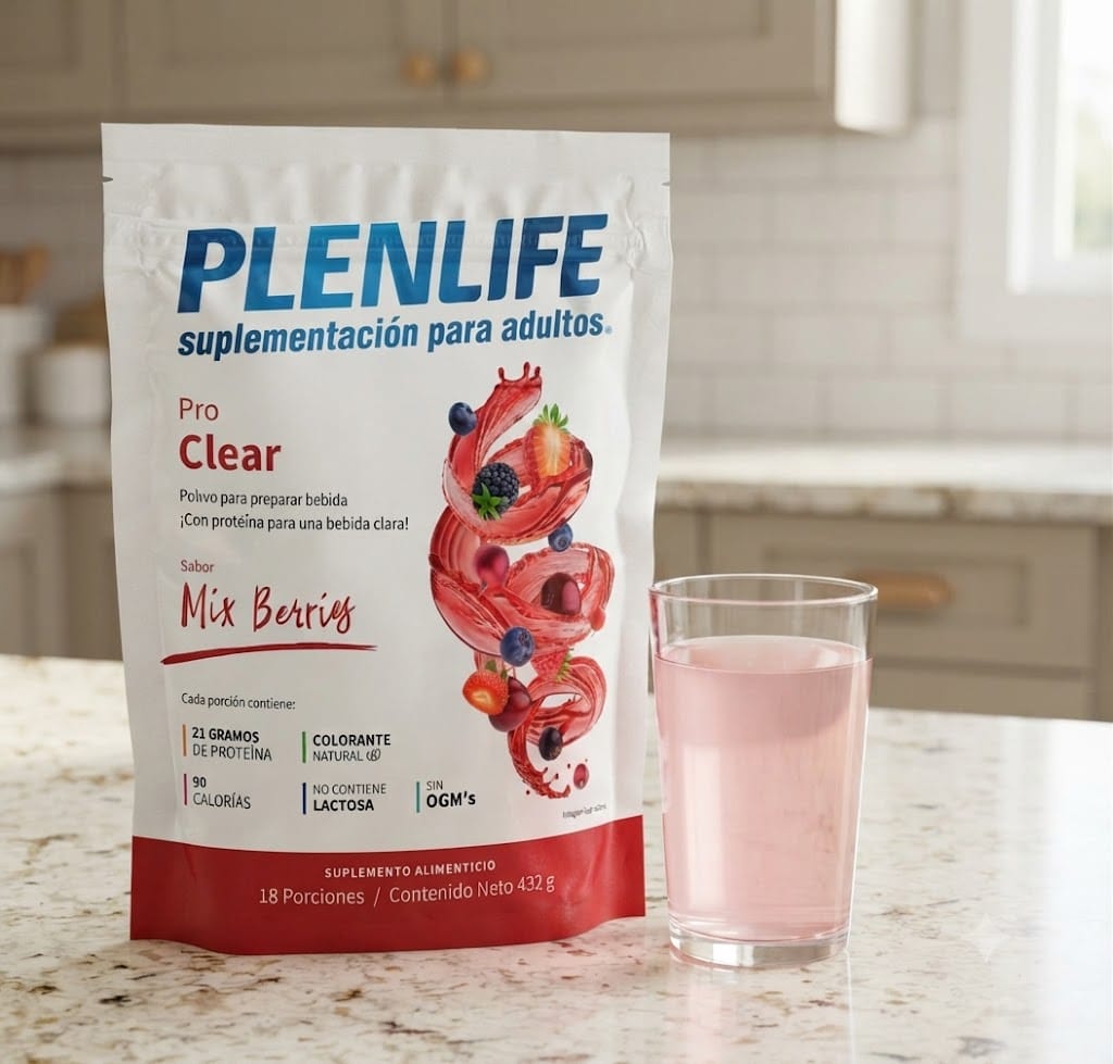 Proteína Plenlife Pro Clear Sabor Mix Berries