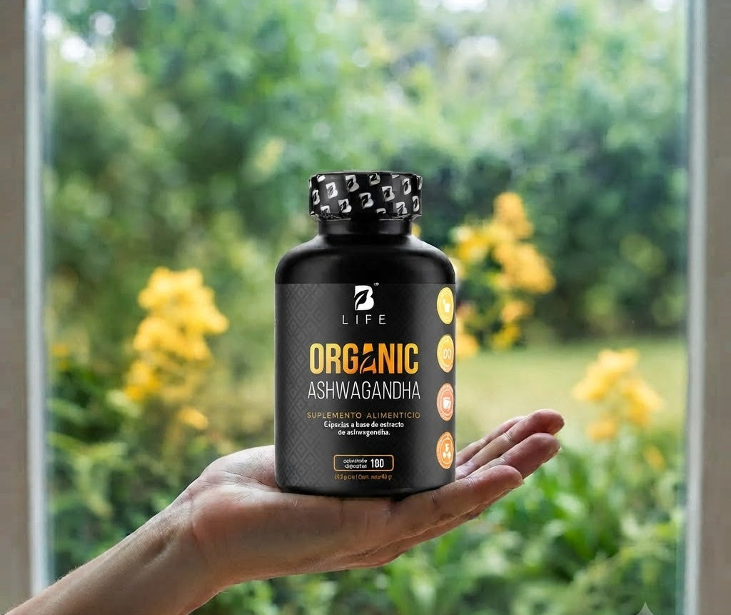 B Life Organic Ashwagandha 180 Cápsulas