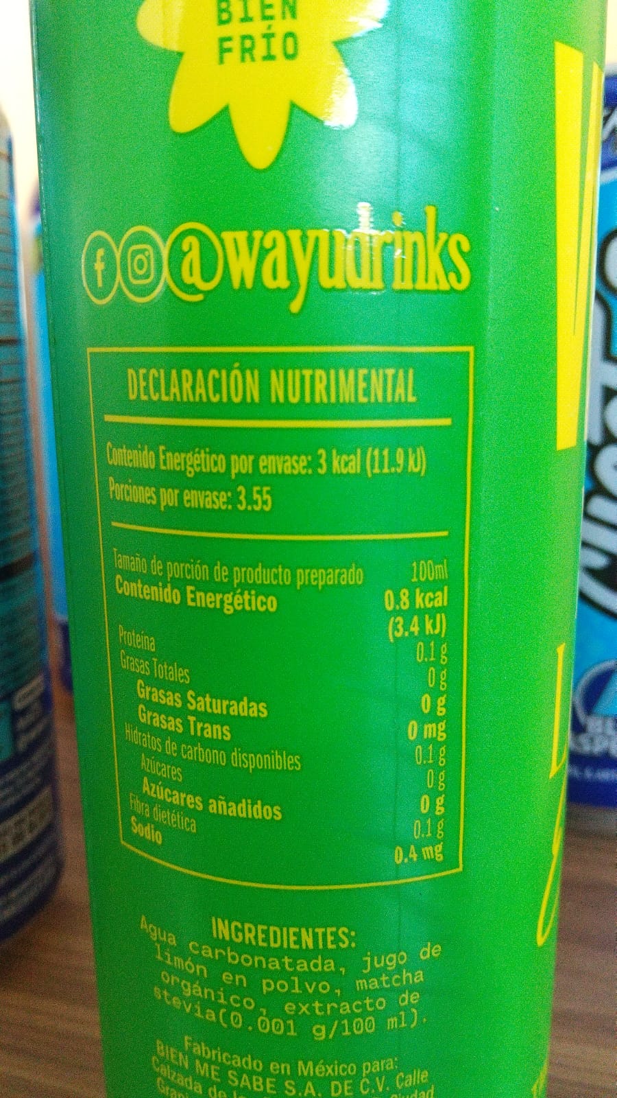 Wayú - Matcha Lemonade Gasificada
