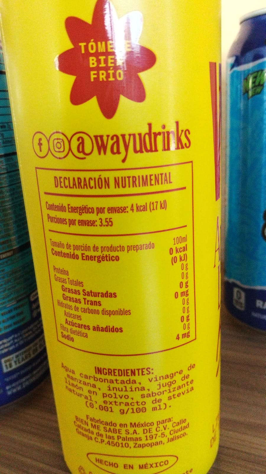 Wayú Apple Cider Lemonade Gasificada