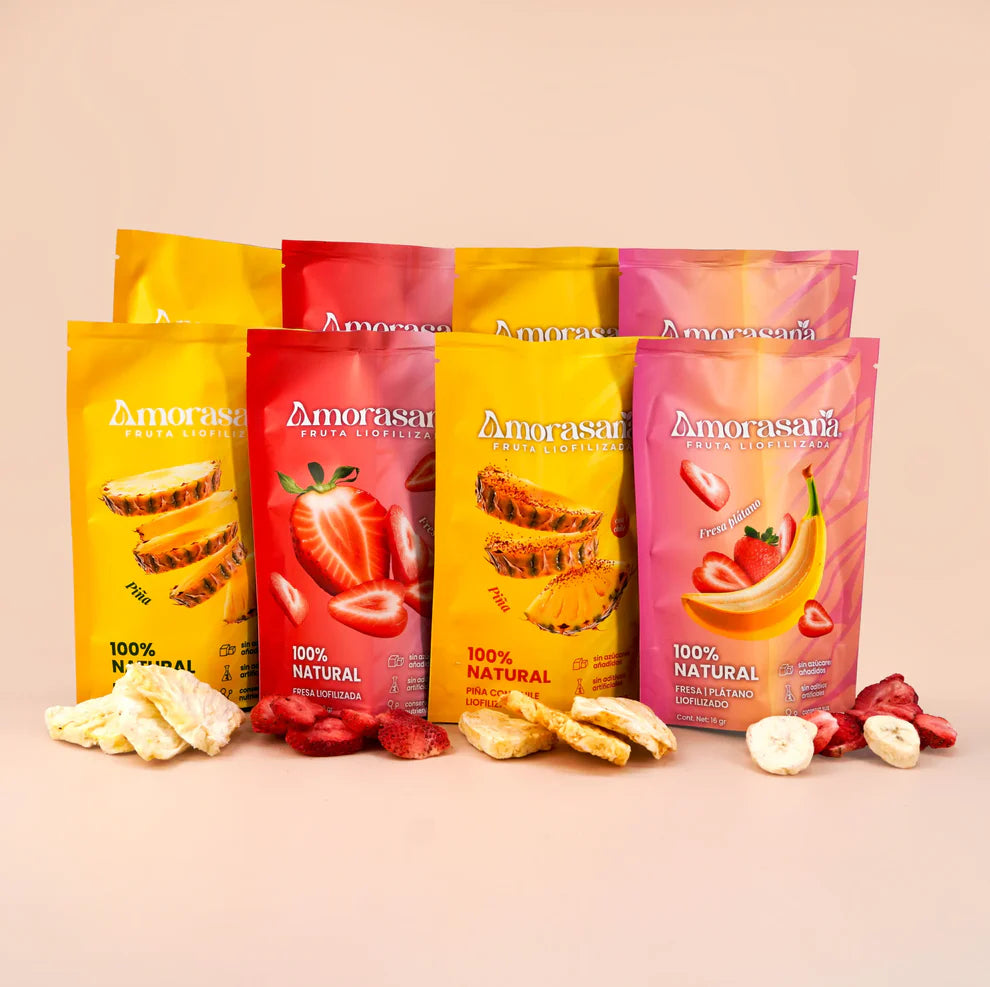 Amorasana Snack de Fruta Liofilizada