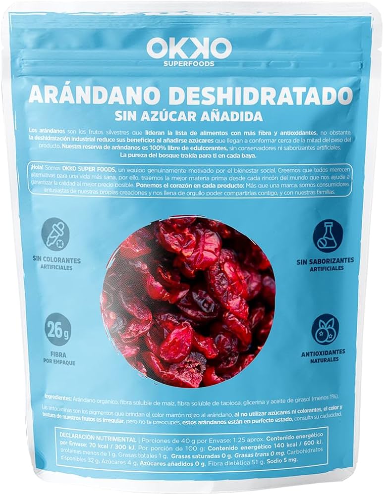 Okko arándanos deshidratados orgánico 50g
