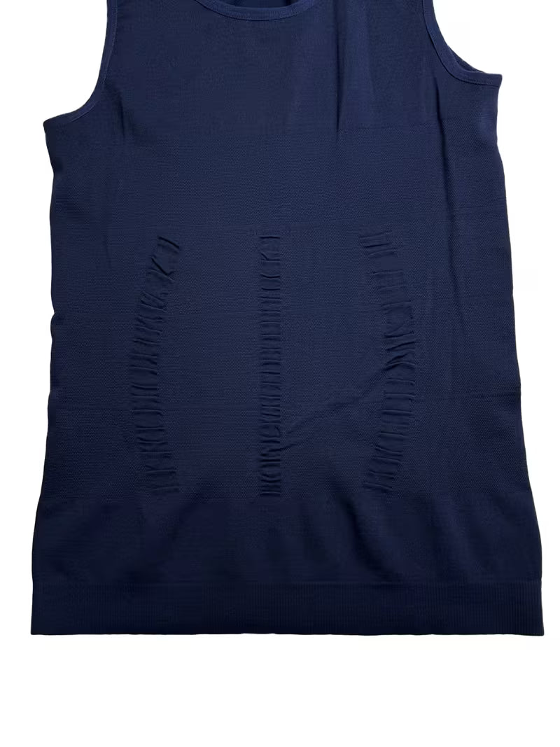 Top De Tanque De Compresión para Hombre Color Azul Marino