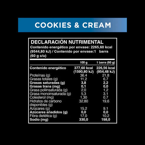 Barrita Wild Protein Pro Cookies & Cream
