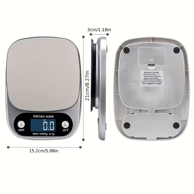 Báscula Digital de Cocina de Precisión con Pantalla LCD