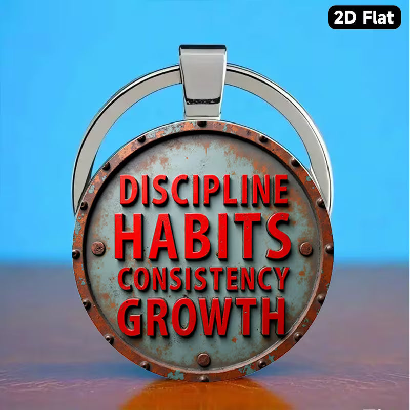 Llavero Motivacional Rastreador de Disciplina y Consistencia – Fijación de Metas