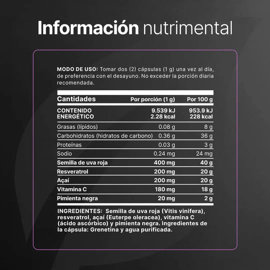 B Life Resveratrol 90 Cápsulas