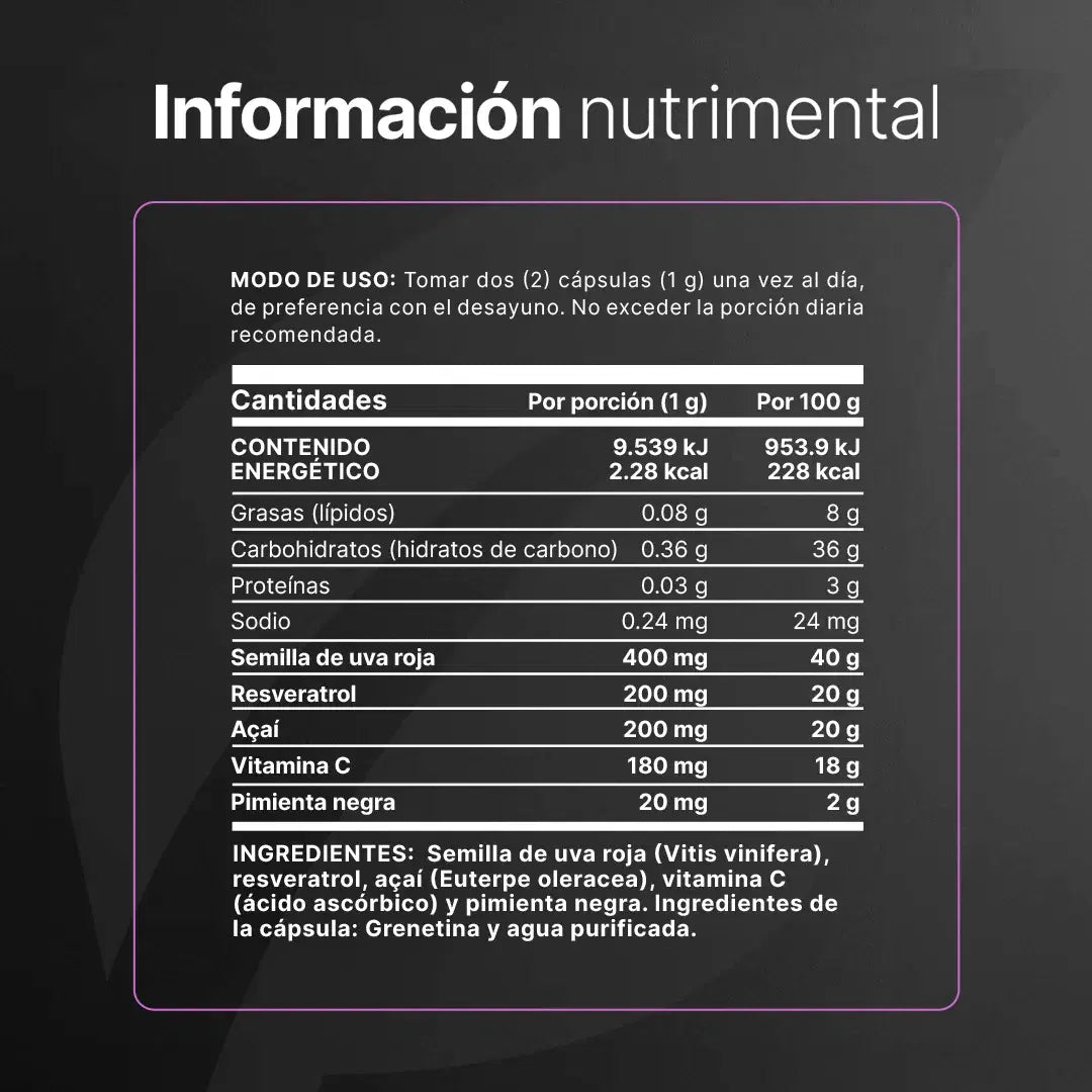 B Life Resveratrol 90 Cápsulas