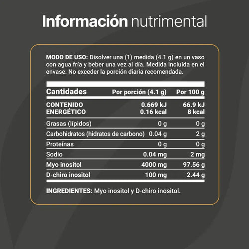 B Life Myo & D-Chiro Inositol En Polvo